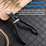 FERYES Precision Toenail Clippers Thick Nails with Leather Case view 6