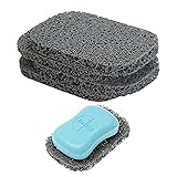 Snowkingdom 4 Pack Gray Soap Saver Draining Lift