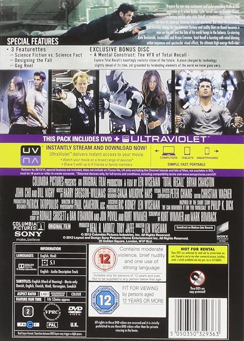 Total Recall [Italia] [DVD]: Amazon.es: Colin Farrell, Bill ...