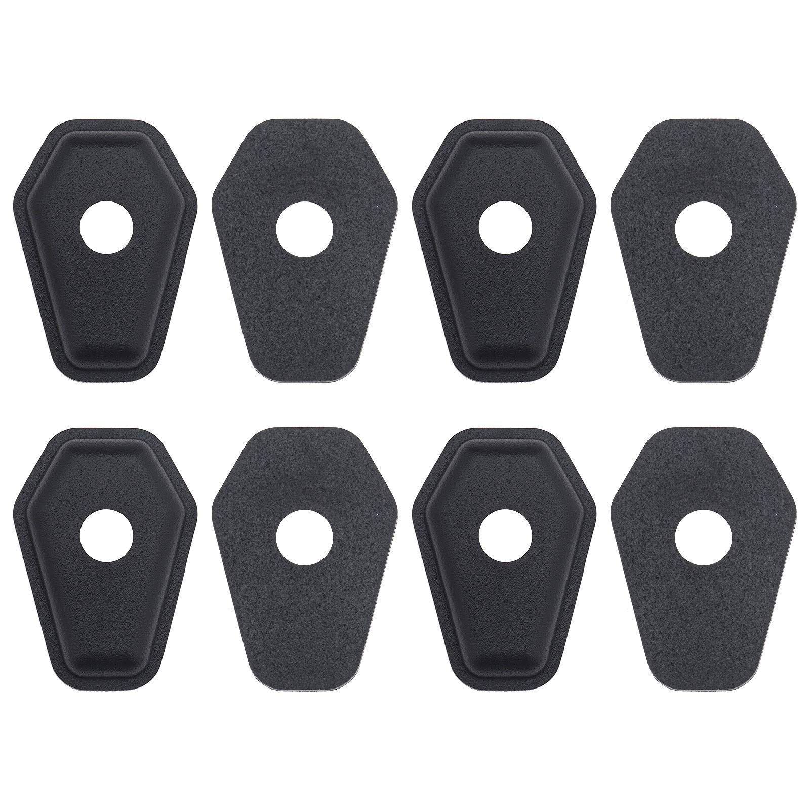 Be In Your Mind 4 Pcs Motorbike Turn Signal Indicator Covers Adapter Plates Black For Front & Rear Compatible With SXR600 750 1000 SV650 1000 DL650