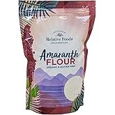 Relative Foods Organic Amaranth Flour – Gluten-Free, High Protein Organic Millet Flour – Amaranth Powder Ideal for Baking, Thickening, Flatbreads & More – 2lb Bag