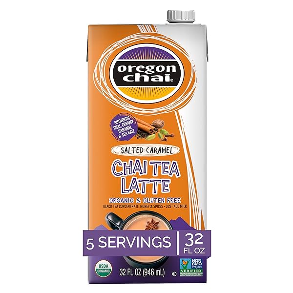OREGON CHAI SALTED CARAMEL CHAI TEA CONCENTRATE, 32 FL OZ (PACK OF 1)