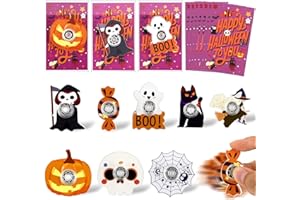 ERTIUANIO 24 Pcs Halloween Fidget Spinner Bulk for Teens Adults, Halloween Trick Or Treat Goodie Bag Stuffers, Halloween Party Favors Supplies Classroom Prizes Giveaways Gifts for Boys Girls