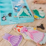 Melissa & Doug Disney Ariel Magnetic Wooden Doll Dress-Up Play Set 30+ Pieces view 7