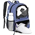 YOREPEK Soccer Backpack,Soccer Bag with Ball Holder, Water resistant Sport Equipment Bags Fit Basketball Volleyball Football