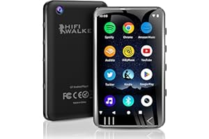 HIFI WALKER G7 Android MP3 Player with Bluetooth WiFi, 4" Touchscreen, 3GB RAM, 144GB Storage, Portable MP4 Music Player with