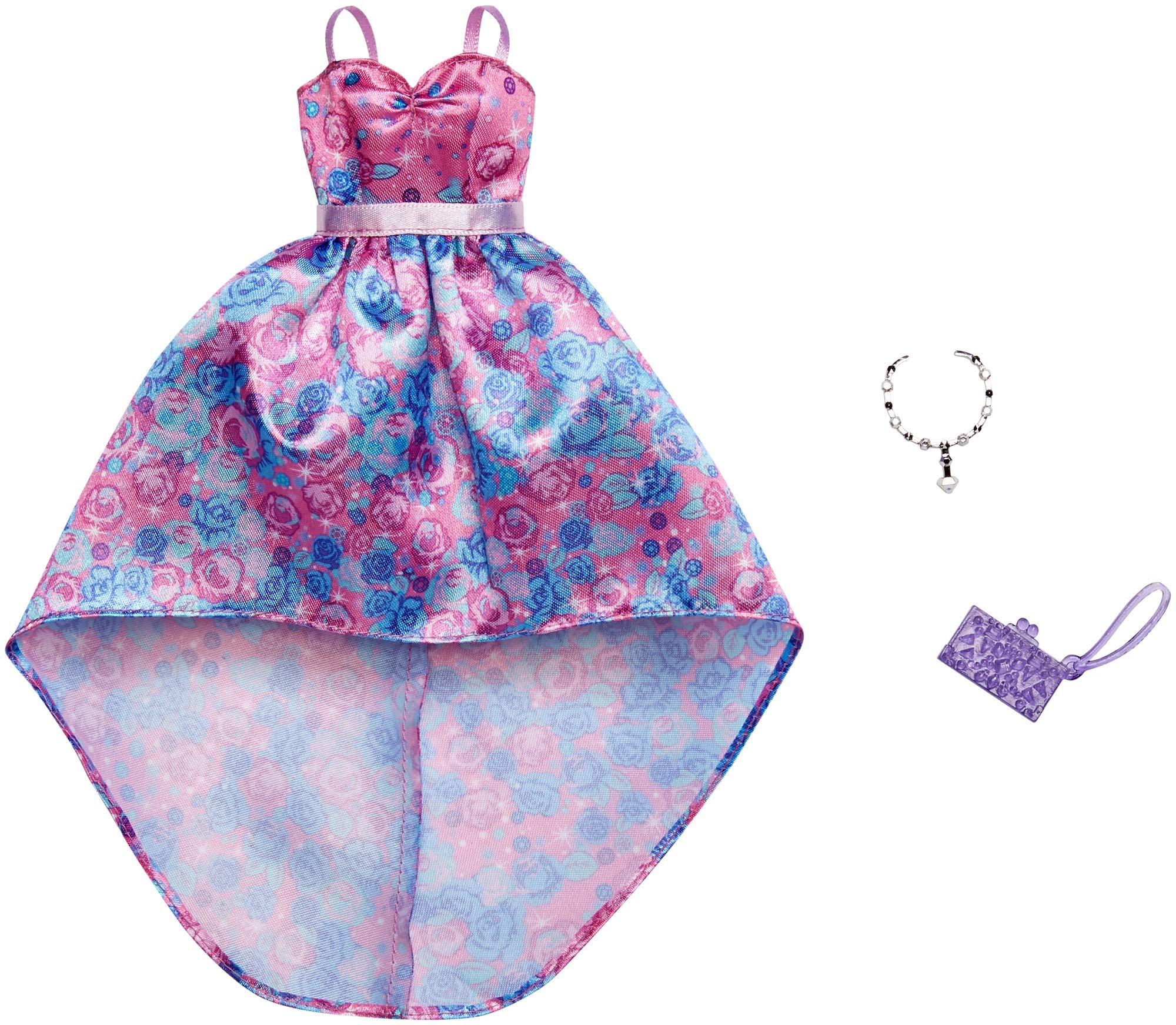 Mattel - Barbie Accessory - FXJ17 - Fashion # 7 - Dress + Handbag + Necklace - Clothing for Barbie - New