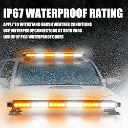 WINECO Amber White 29.5" LED Rooftop Strobe Lights