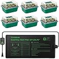 thumbnail interactive-video image 1 of VIVOSUN 6-Pack Seed Starter Trays – 240-Cell Kit With 2 LED Grow Lights, 2W Each, Black 1 of 4