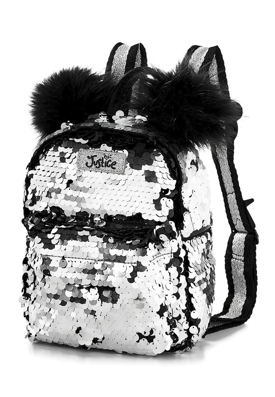 Justice Panda Flip Sequin Mini Backpack 