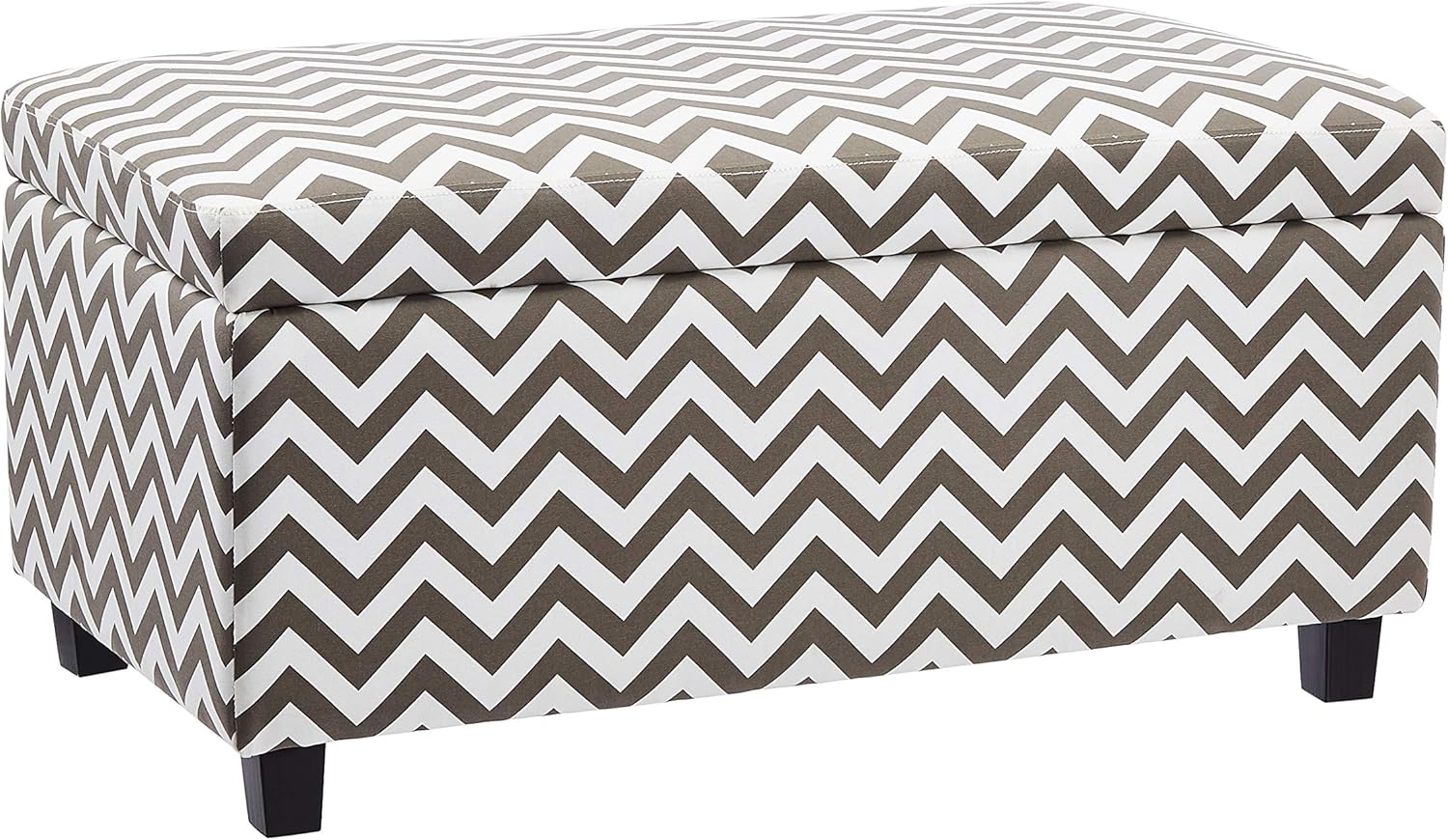 Red Hook Dorel Living Chevron Storage Ottoman, Blue
