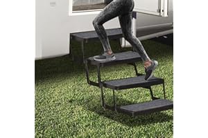 DZGKGM RV Step Covers 4 Pack, Camper Step Covers, RV Step Rug, RV Stair Covers, RV Step Carpet for Travel Trailer, Motorhome (24 x 7.5 inch)