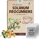 NMPT 100% Solanum Procumbens Leaf Tea, Hand Pick, Cà Gai Leo Organic Herbal Tea, 40 Count, Freeze Drying, Gluten Free, Dairy Free, No Sugar Added, Energy Boost & Health Support, 0.07 Oz Each