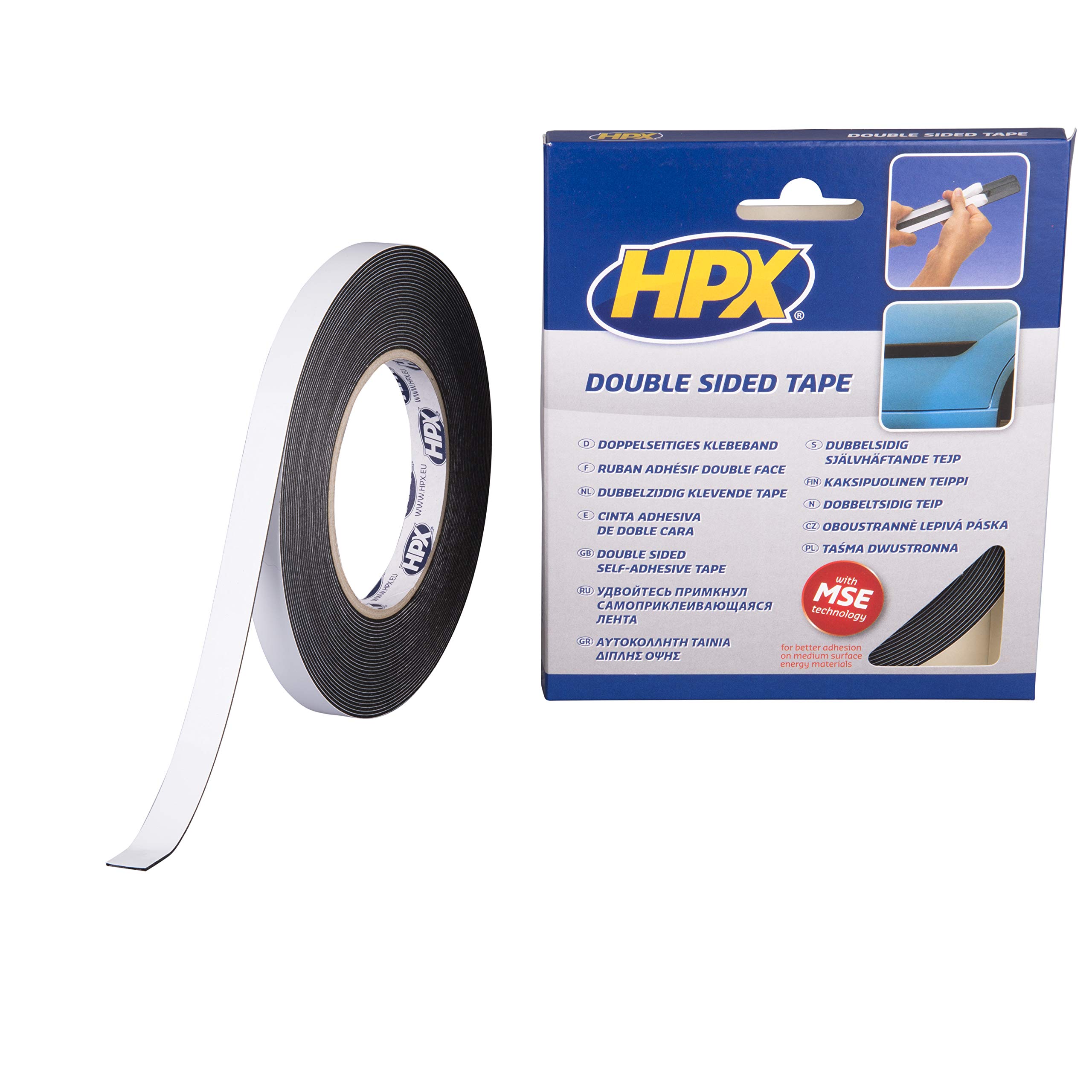 HPX MZC04 Double Sided Assembly Line Tape, 12 mm x 10 m
