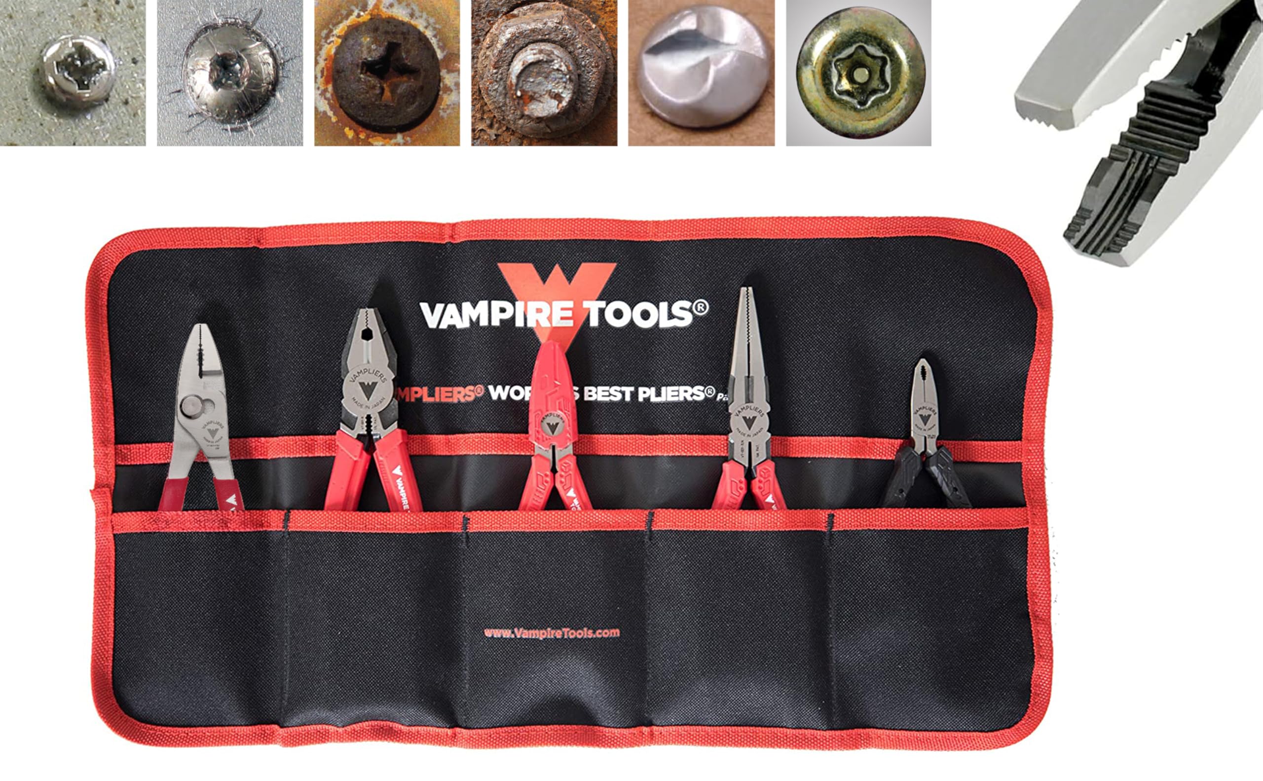 VamPLIERS World's Best Pliers VT-001-S5BP Rusted/Damage/Security Screw Extraction Pliers Best Holiday Christmas Gift Ideal for Corporate/Friends and Family Gifts that last beyond Christmas season!
