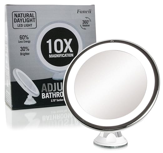 Fancii Daylight LED 1OX Miroir grossissant