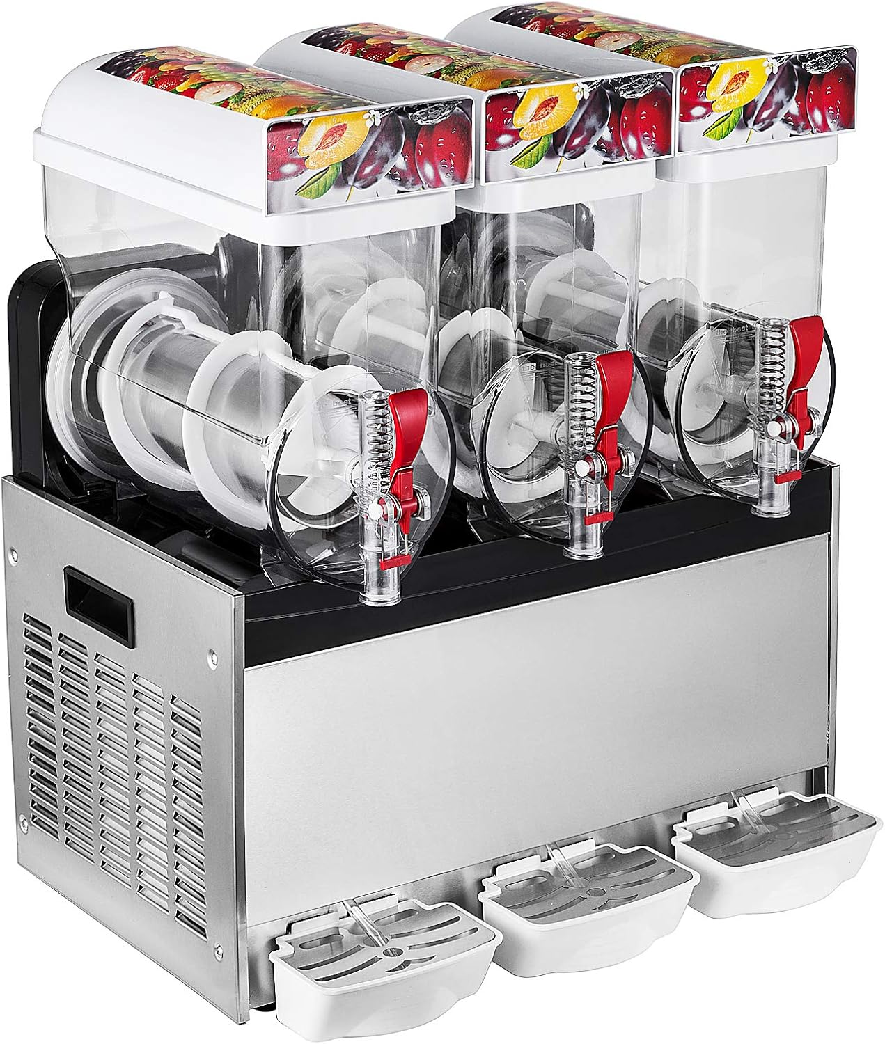 HODOY 3x15L Macchina Per Granita Professionale 900W Granitore Elettrico