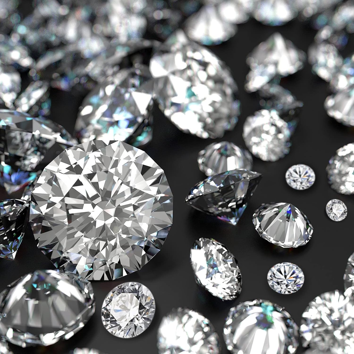 Vase Fillers - Hicarer 800-Piece Diamond Decorations - Acrylic Diamond Table Scatter Crystals for Vase Fillers, Party Decor (Clear, 30mm, 20mm, 12mm, 8mm, 4mm)