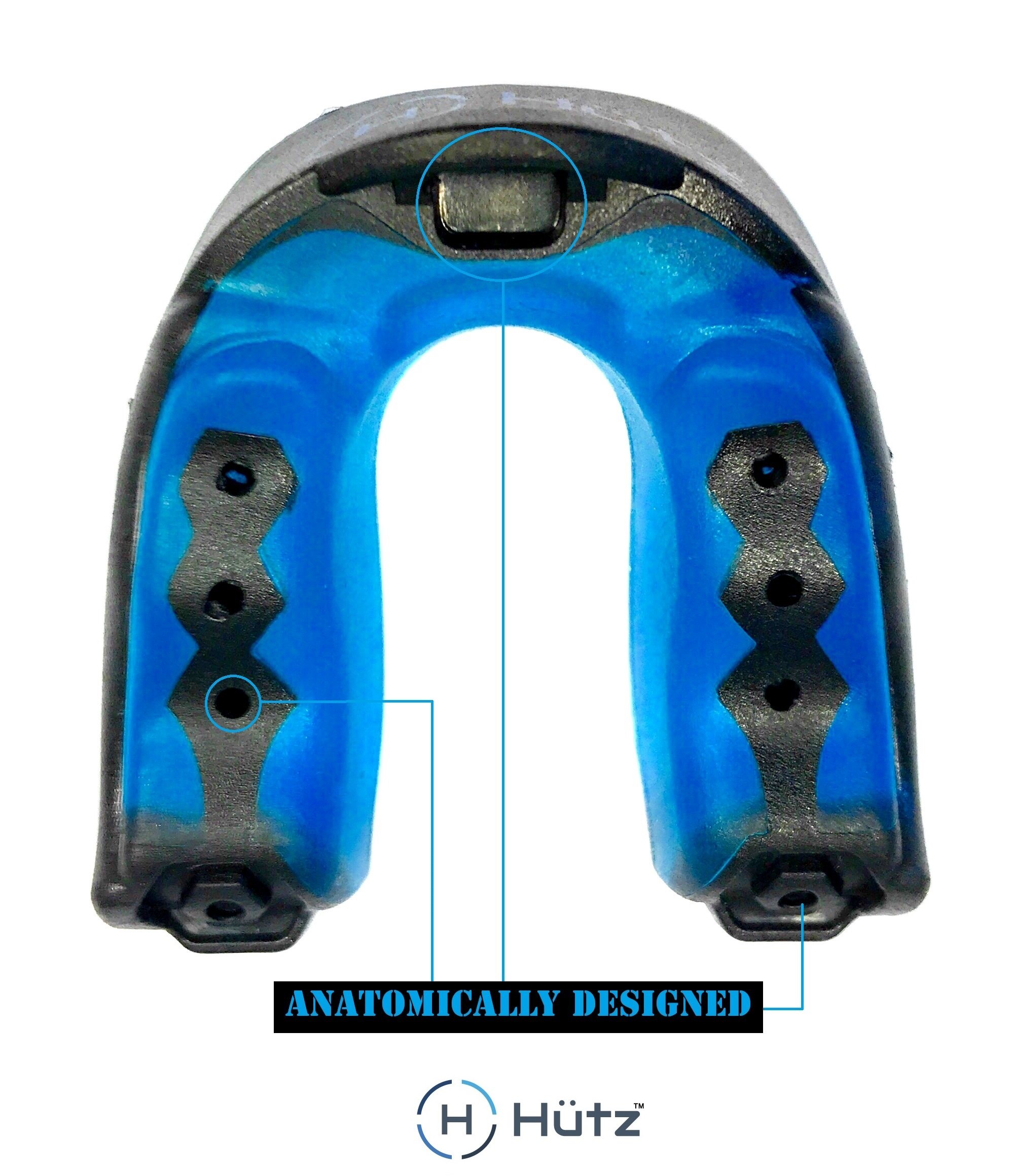 Hütz Adult Mouth Guard for Sports + Free case! Anatomically Designed for Adults (11