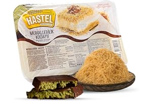 Hastel Premium Baked & Shredded Kataifi Pastry, 7 oz (200 g), Perfect for Dubai Chocolate Pistachio Bars, Traditional Knafeh, Kadaifi for Milky Desserts, Fillo Dough for Pastries