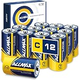 Allmax C Maximum Power Alkaline Batteries (12 Count) &ndash; 1.5V | 7-Year Shelf Life &bull; Leakproof Design &bull; Ultra Long-Lasting &bull; Maximum Performance