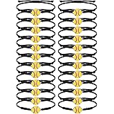 Rtteri 24 Pieces Softball Bracelets Adjustable Softball Charm Bracelet Softball Cord Braided Rope Bracelet with Charm Softball Gifts for Teams Most Sport Team Players