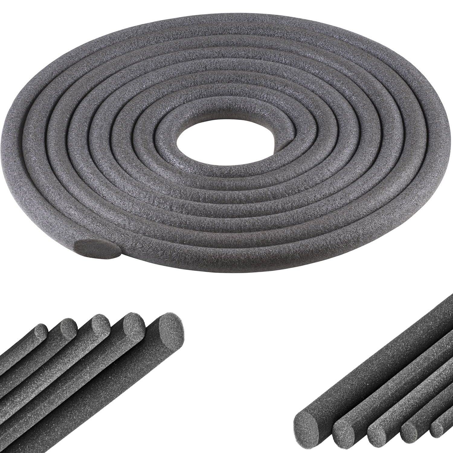 cyclingcolors Joint Sealing Tape Seal Round Cord Foam Joint Filling Profile Grey Foam Filling Cord (Diameter 20 mm x 3 m)