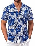COOFANDY Men's Tropical Shirts Short Sleeve
