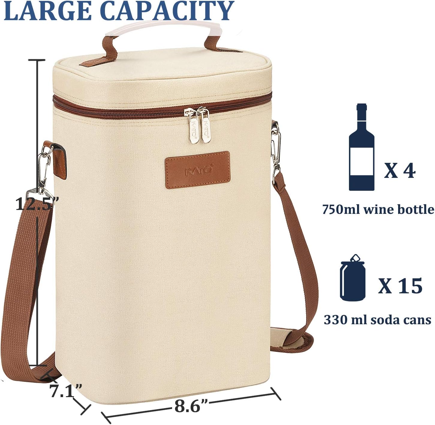 Kato Tirrinia Insulated Wine Cooler Bag - Image 4