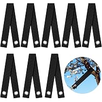 Lot De 6 Sangles Pour Tuteurer Les Arbres – En Nylon Avec œillets, Longueur 40 Cm, Pour Soutenir Plantes Et Arbustes - 8