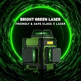 Huepar 360 Laser Level Green 3D Self Leveling Pulse 60m IP54 Kit view 8