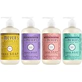 Mrs. MEYER'S CLEAN DAY Holiday Hand Soap 12.5 Fl Oz Bundle (Mint + Lilac + Daisy + Rose)