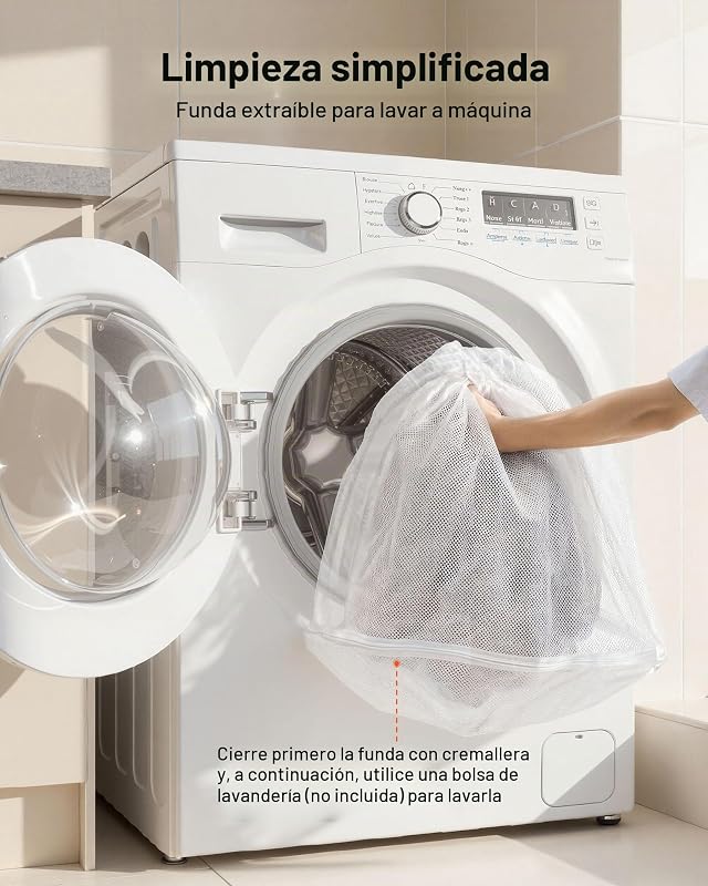 Cama para Perros de Diseño Ovalado, Tamaño Humano, 177 x 123 x 24 cm, Ortopédica, de Espuma Viscoelástica, con Bolsillo Lateral, Asa y Cremallera, Funda Extraíble y Lavable a Máquina, Marrón