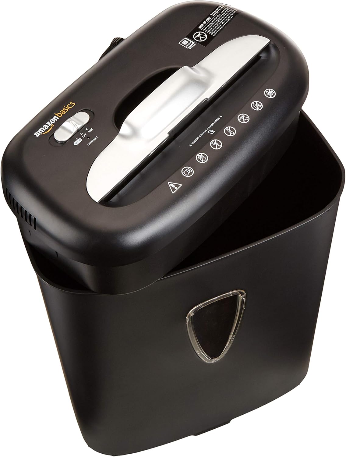 Basics 8-Sheet Capacity, Cross-Cut Paper and Credit Card Shredder, 4.1 Gallon: Electronics
