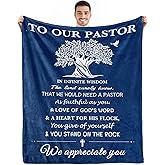 Pastor Appreciation Gifts Blanket,Pastor Gifts for Men,Unique Pastor Gifts,Appreciation Day Birthday Christmas Thank You Gifts for Pastor,Christian Religious Pastor Gifts,Pastor Throw Blanket 60"x50"