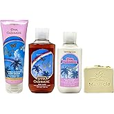 Bath & Body Works Pink Cashmere Trio Gift Set - Body Cream, Body Wash and Body Lotion - with a Wild Jasmine Bar Soap - Full Size