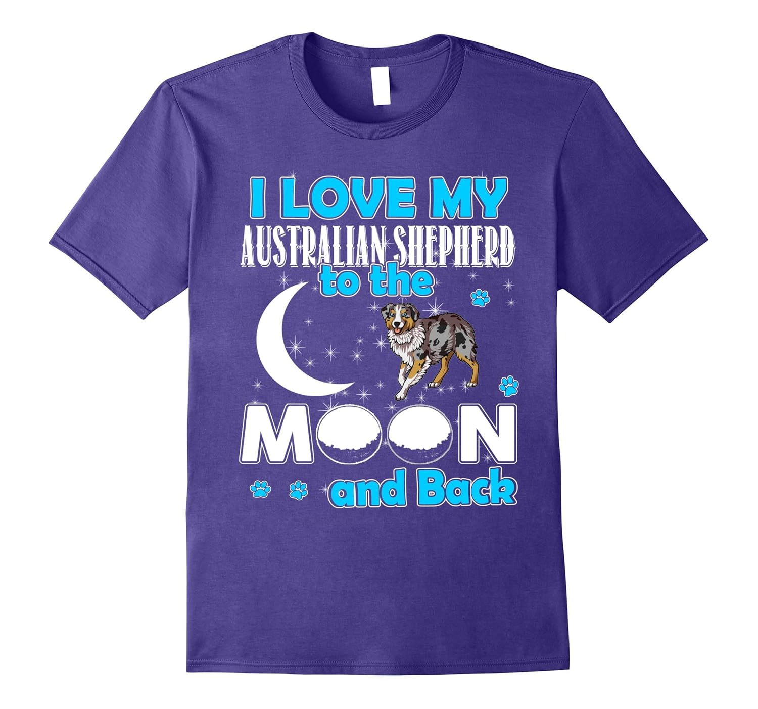 I Love My Australian Shepherd T-Shirt Gift For Dog Lovers-Rose