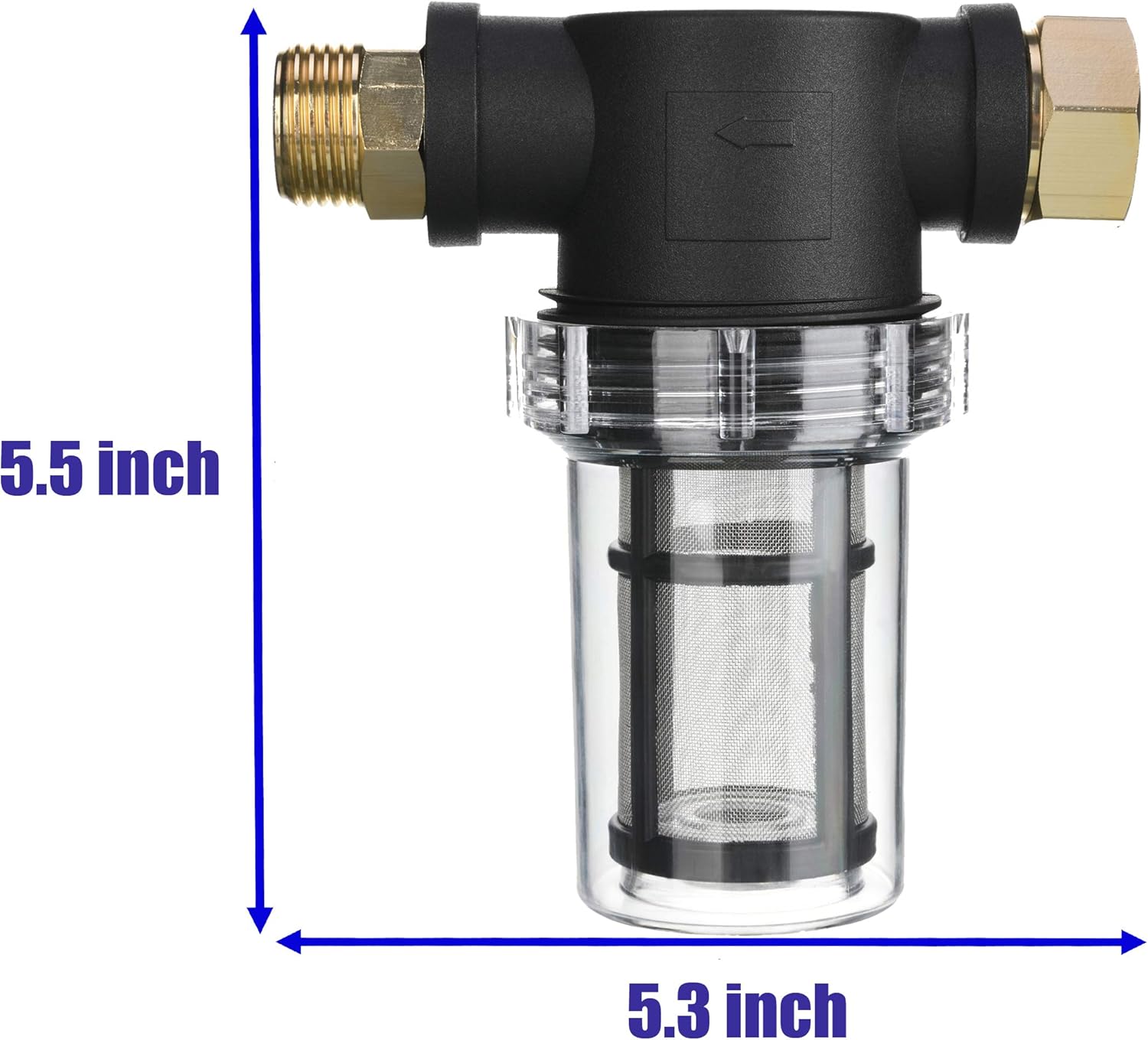 M MINGLE Garden Hose Filter for Pressure Washer Inlet Water, Inline