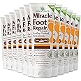 Miracle Foot Repair Cream (1 oz / 12 Pack) Repairs Dry Cracked Heels and Feet, 60% Pure Ultra Aloe Moisturizes, Softens, and Repairs