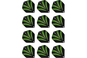 RED Dragon Hardcore Radical Extra Thick Standard Darts Dart Flights - 4 Games per Pack (12 Flights Total)