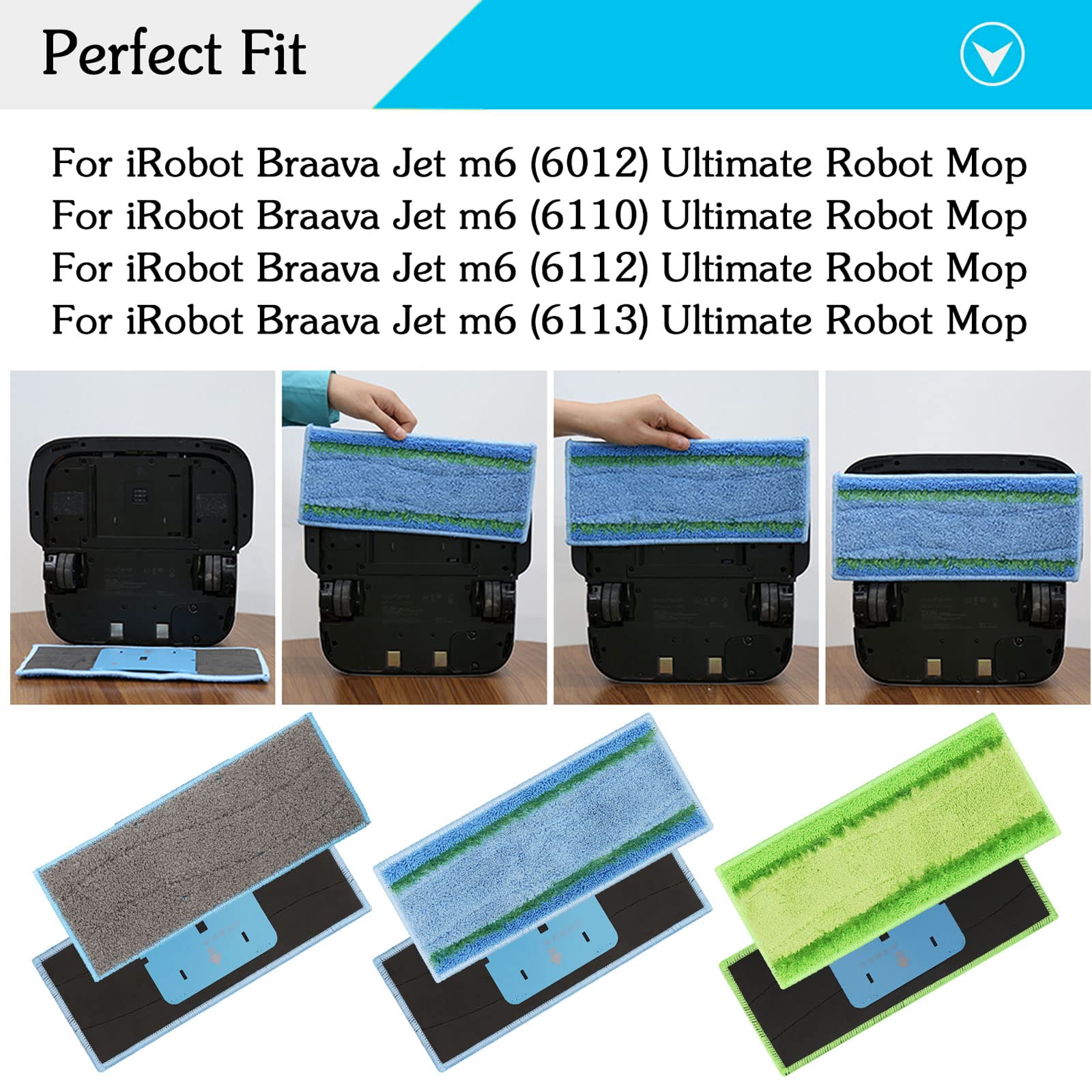 2 Pcs Anti-Slip Wheel with Tires for iRobot Braava Jet M6