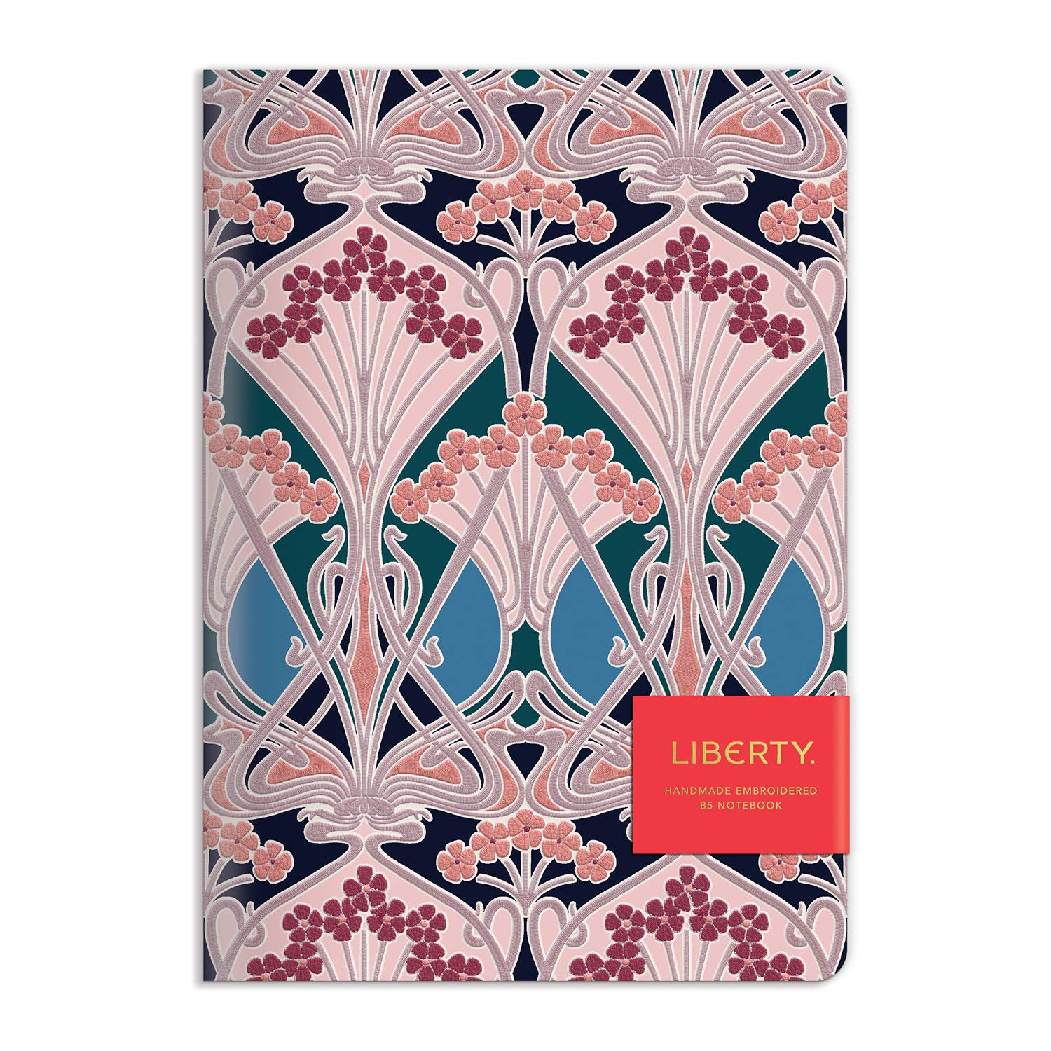 Galison Mudpuppy Liberty Ianthe Handmade B5 Embroidered Journal: Liberty London