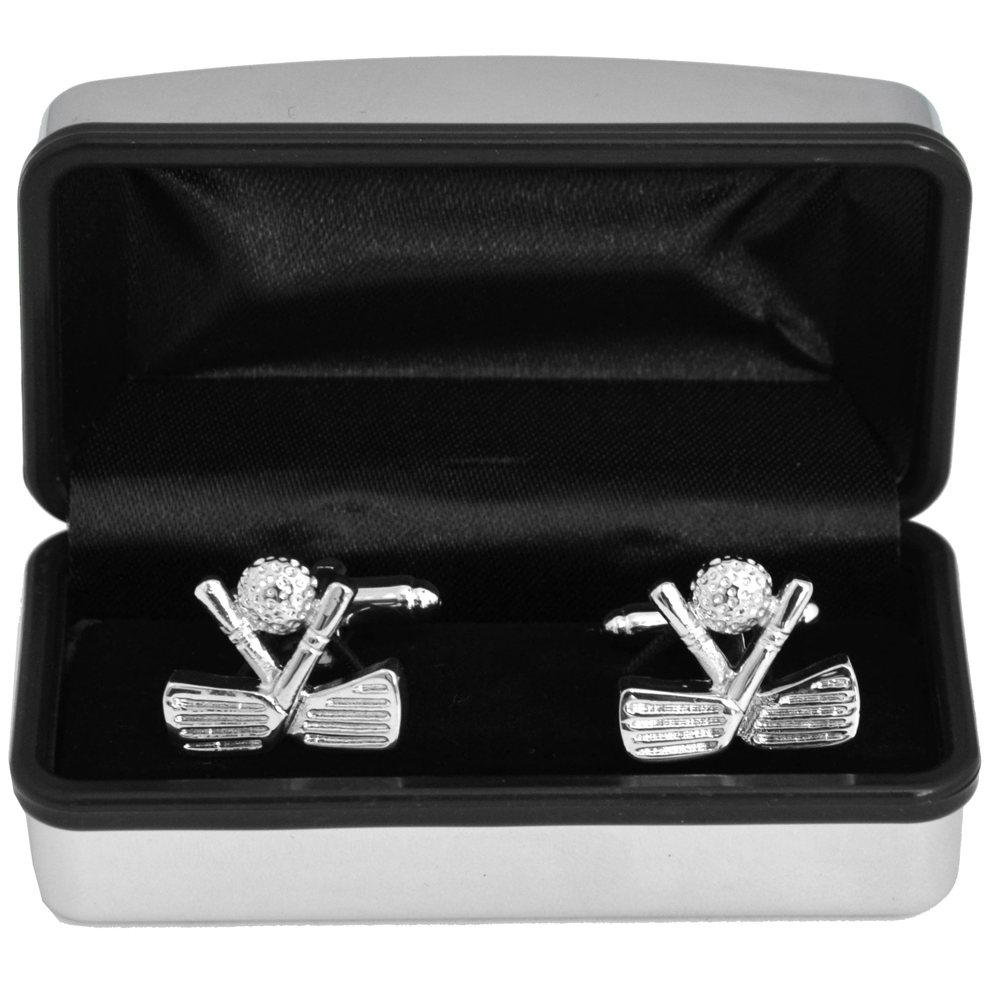 LONGRIDGE Unisex Adult CUFFLINKS Golfer's Cufflinks - silver, ONE