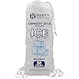 Party Bargains 20 lb Plastic Drawstring Ice Bags 28"x14" (50 Count)