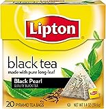 Lipton Black Tea Pyramids, Black Pearl 20 ct