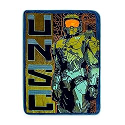 Halo UNSC Master Chief Micro Plush Fleece Throw