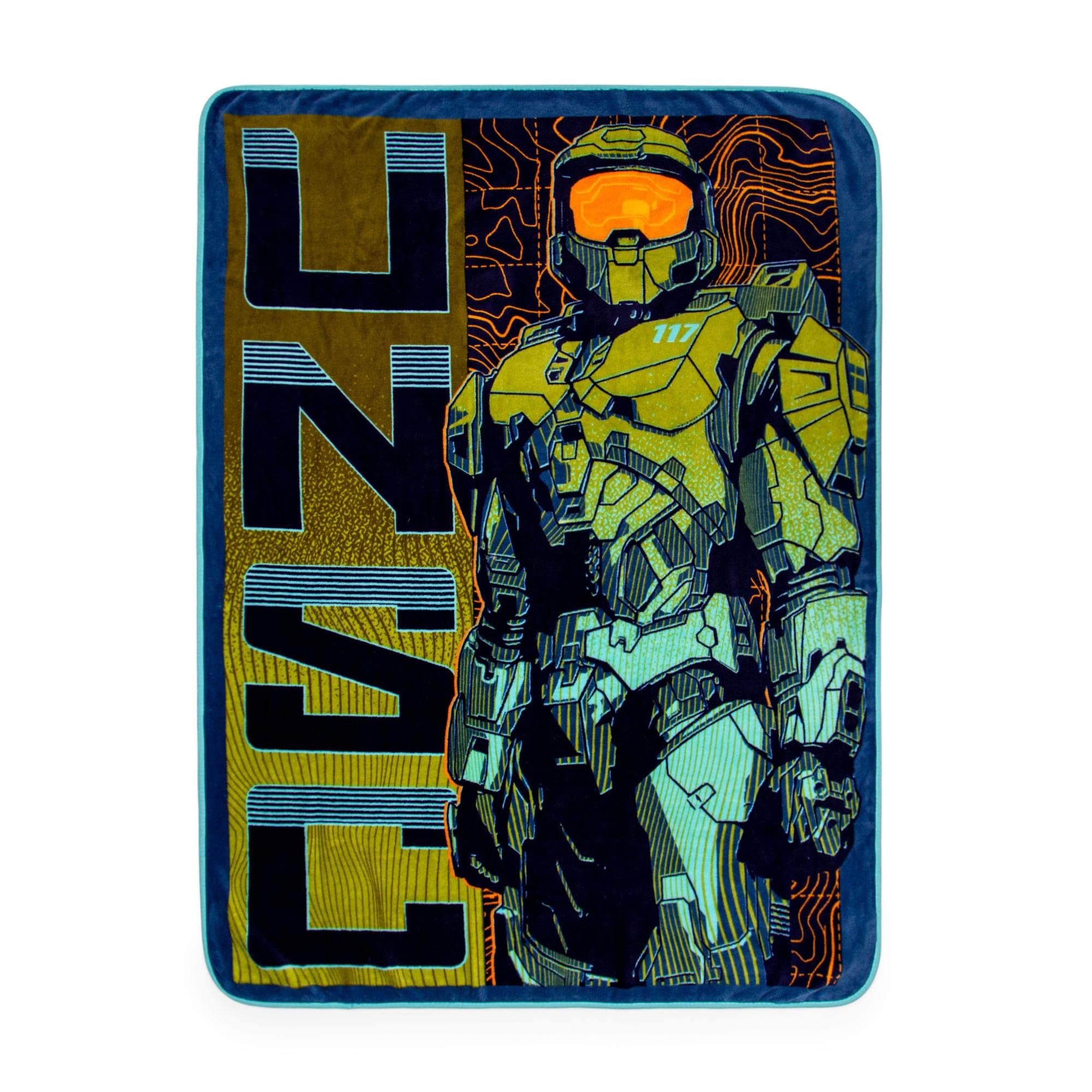 Halo UNSC Master Chief Micro Plush Fleece Throw