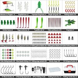 ﻿3 Layers Fishing Tackle Box, 213Pcs Fishing