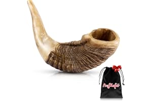 Ram Shofar From Israel, Kosher Shofar Horn, Made in Israel, With Free Bag (12"-14")