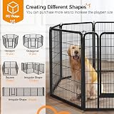 Yaheetech 32 Panel Dog Playpen 100 cm High Heavy Duty Pet Fence Garden view 5